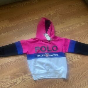 Ralph Lauren Pink  and Blue Hoodie